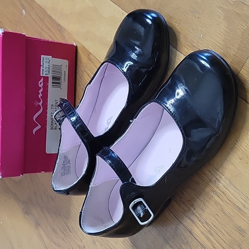 Nina Black Patent Leather Mary Jane